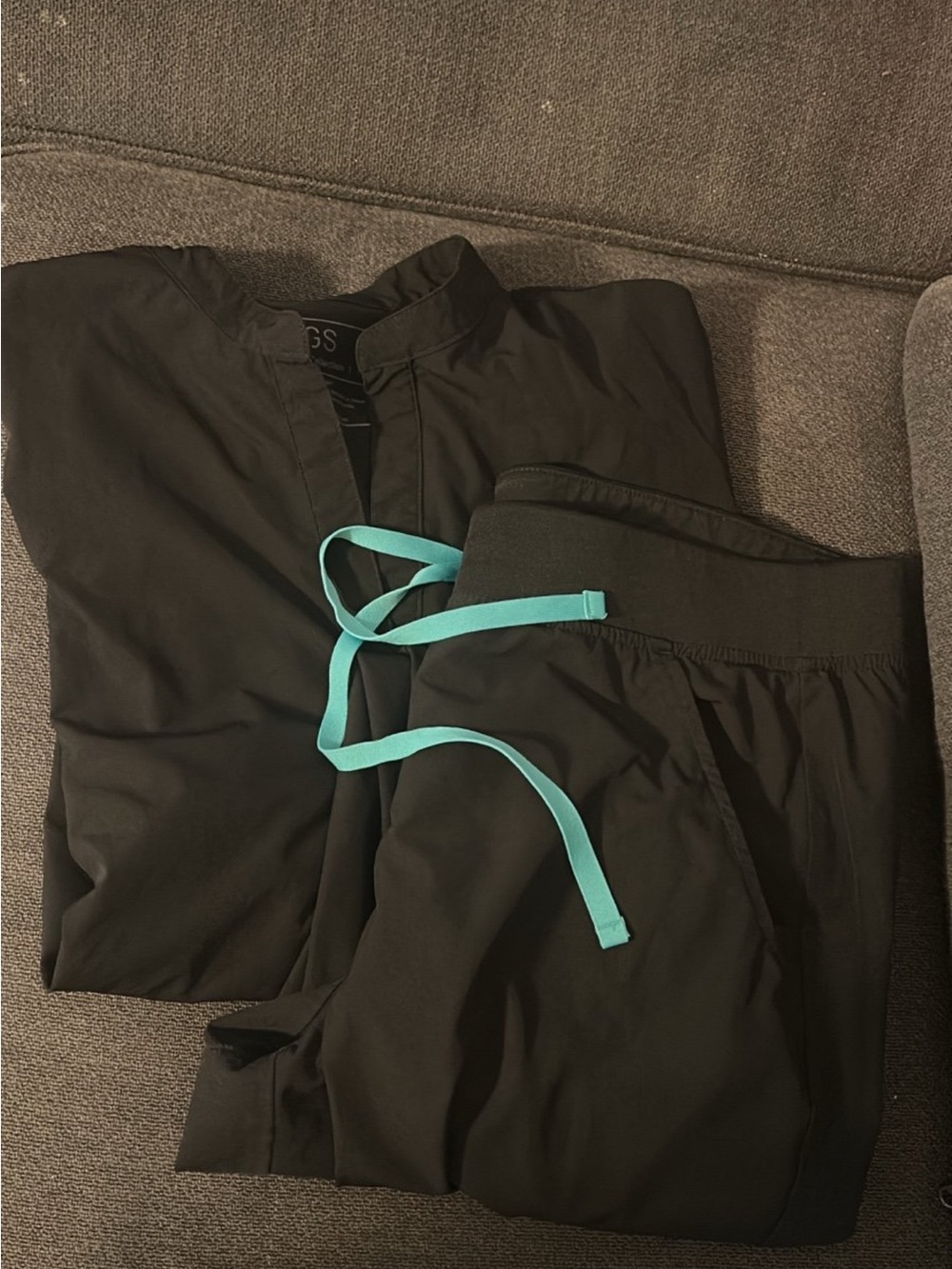 Figs Black Joggers and Rafaela Scrub Top